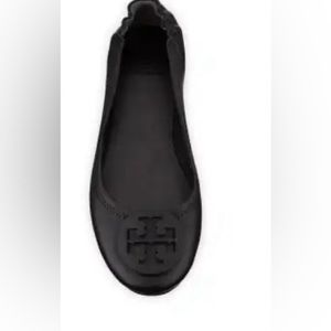 Tory Burch Minnie Leather Ballet Flats size 11 black
